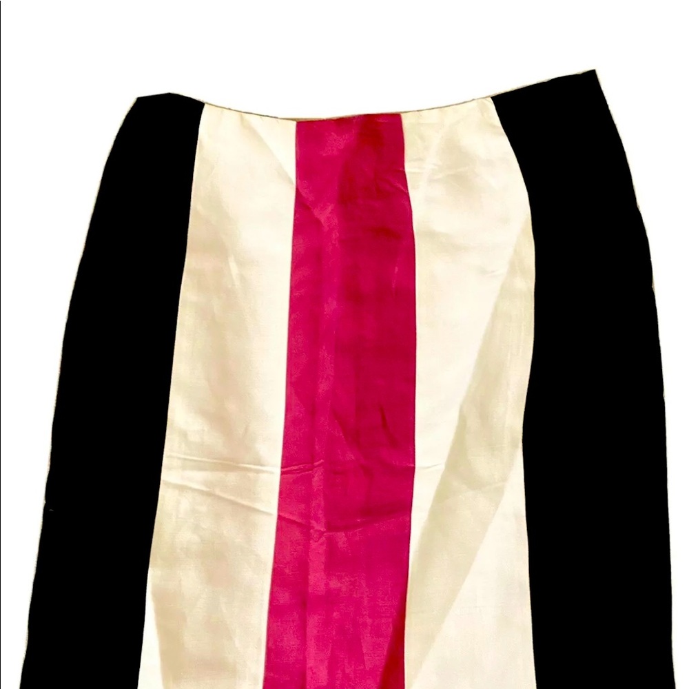 Nicole Miller Collection Linen Multicolor Skirt